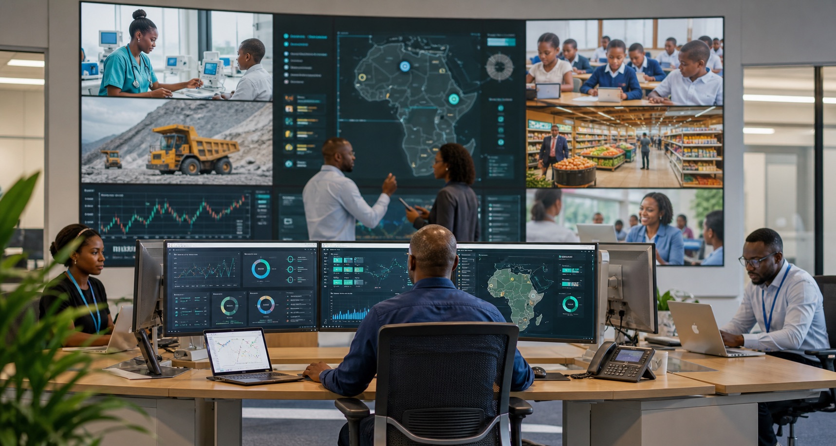 Enterprise operations centre monitoring services across multiple industries